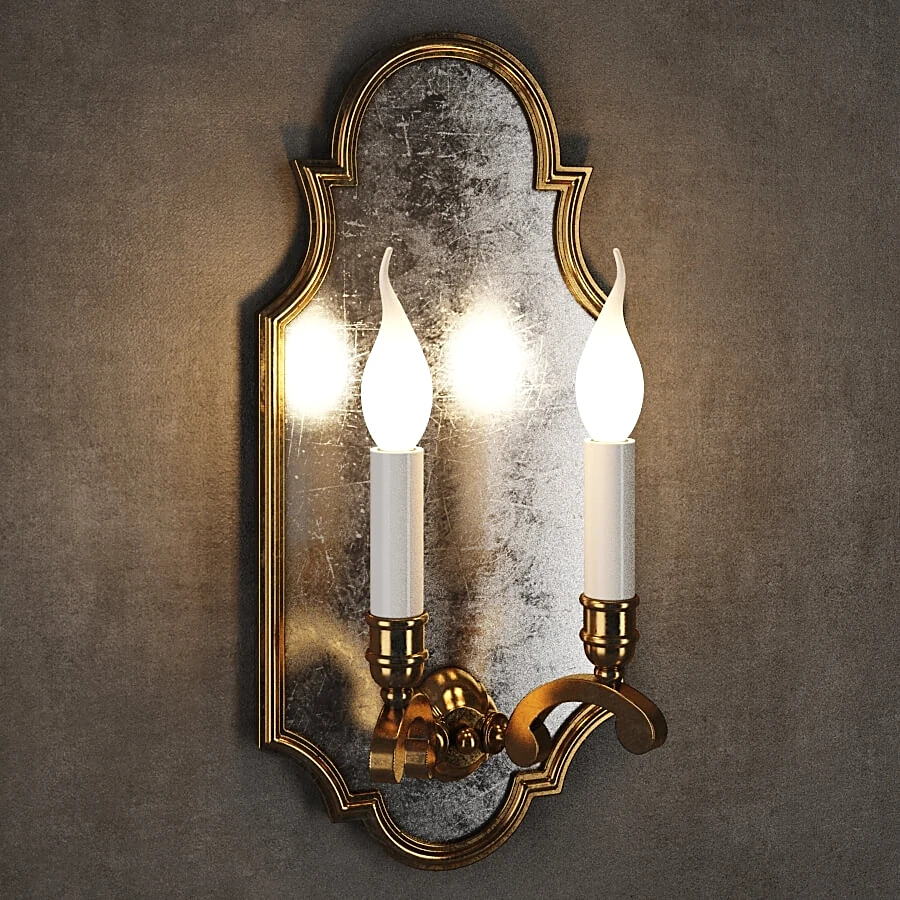 Wall light Reardenn Sconce SN050-2-BRS by Gramercy Home