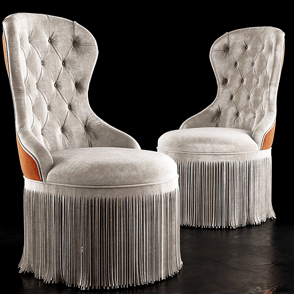 Classic Tufted Armchair King F by Rugiano