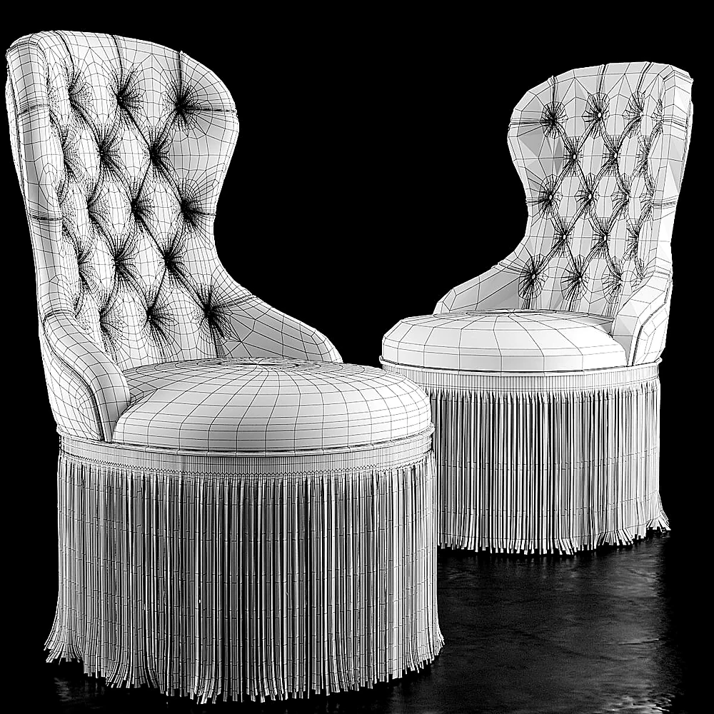 Classic Tufted Armchair King F by Rugiano (2)