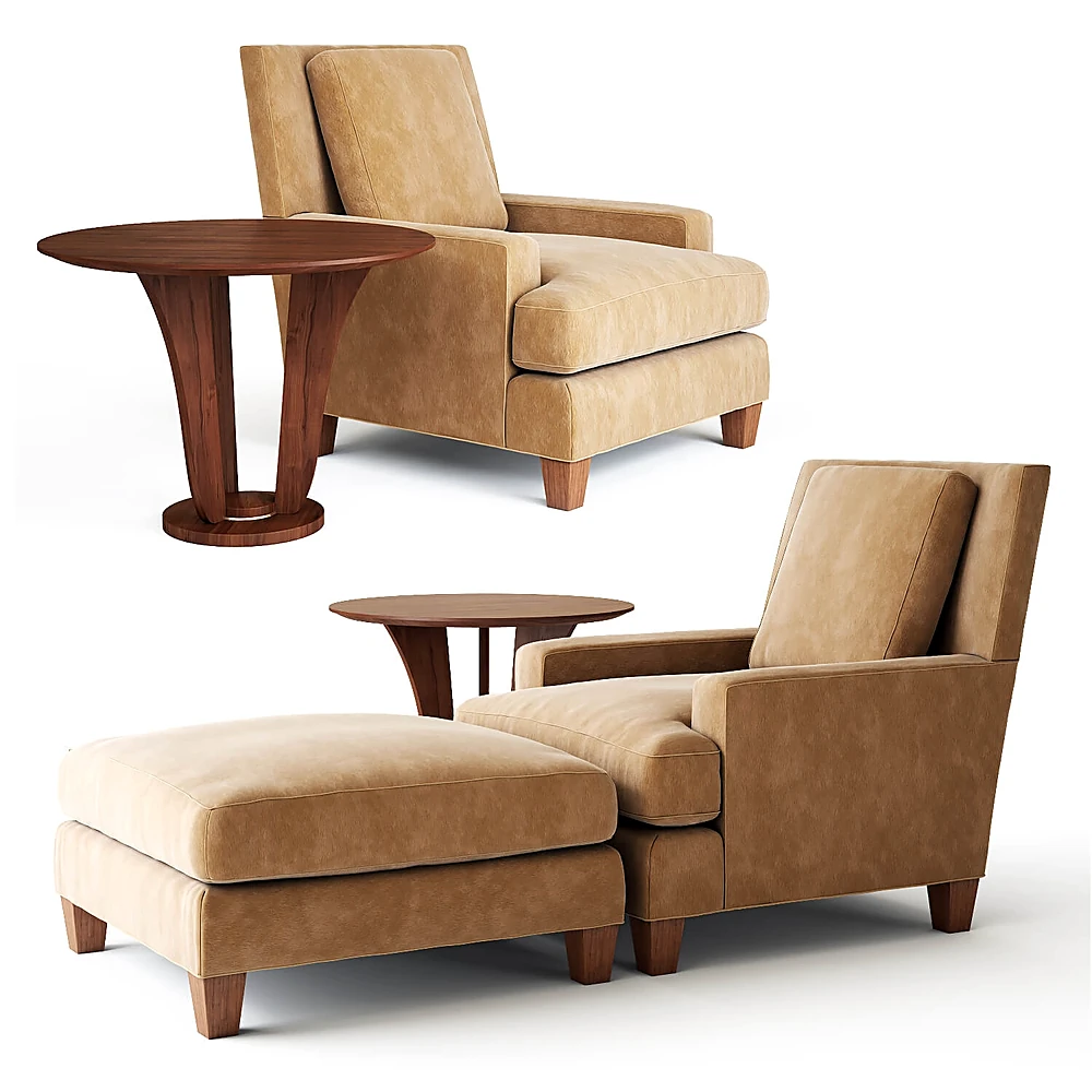 Lounge Chair Set Barbara Barry by Baker