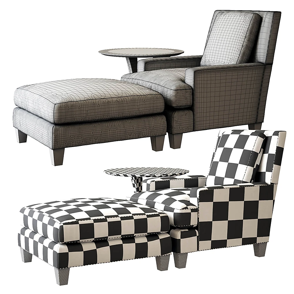 Lounge Chair Set Barbara Barry by Baker (2)