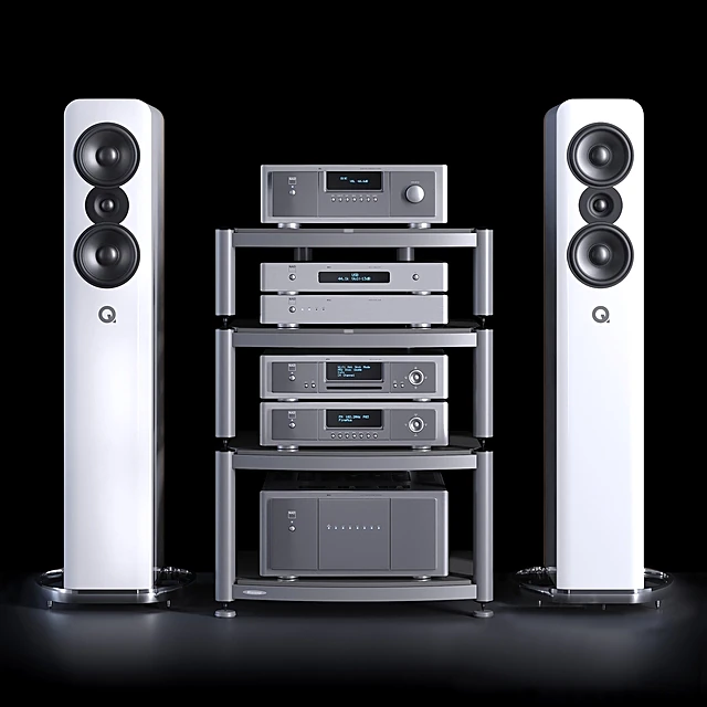 Hi-fi kit by NAD and Q Acoustics