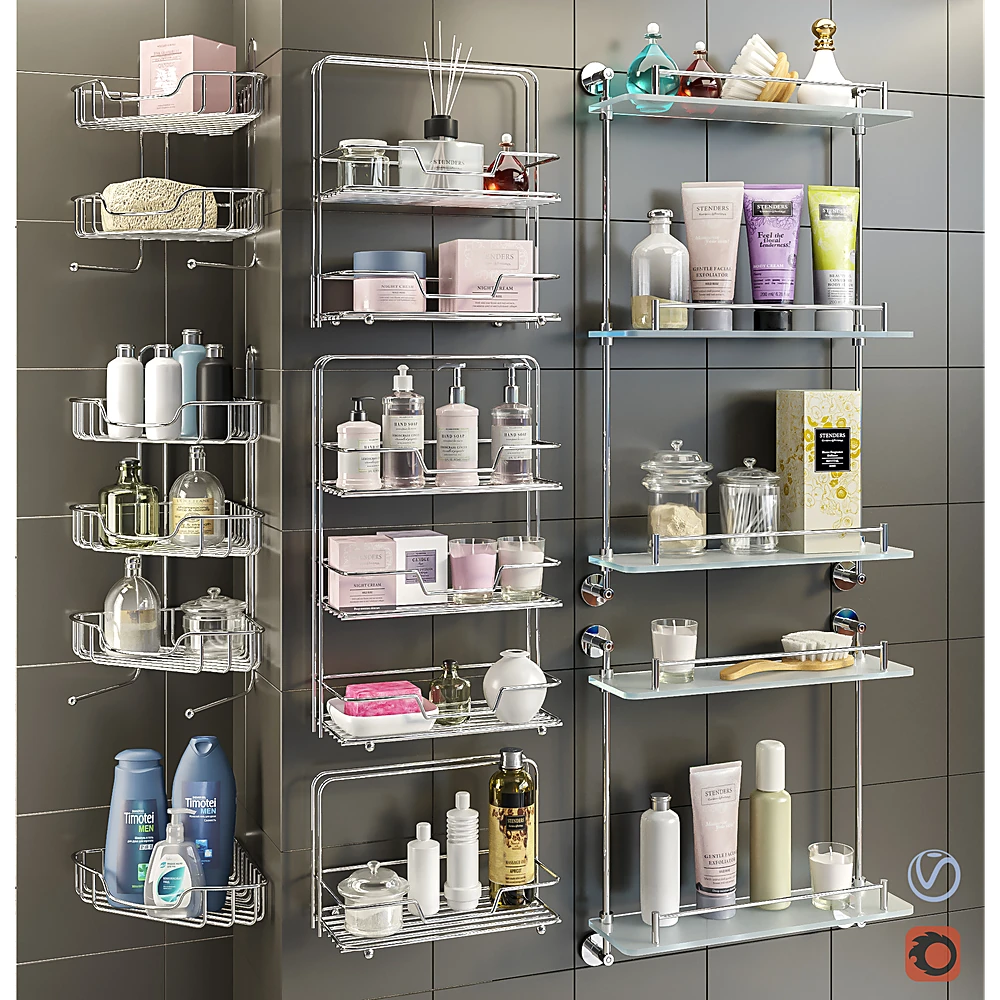 Bathroom Shelves and Accessories Set by Axentia
