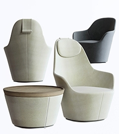 Armchair B&B Italia Do-Maru - Download 3d Model | ZeelProject.com