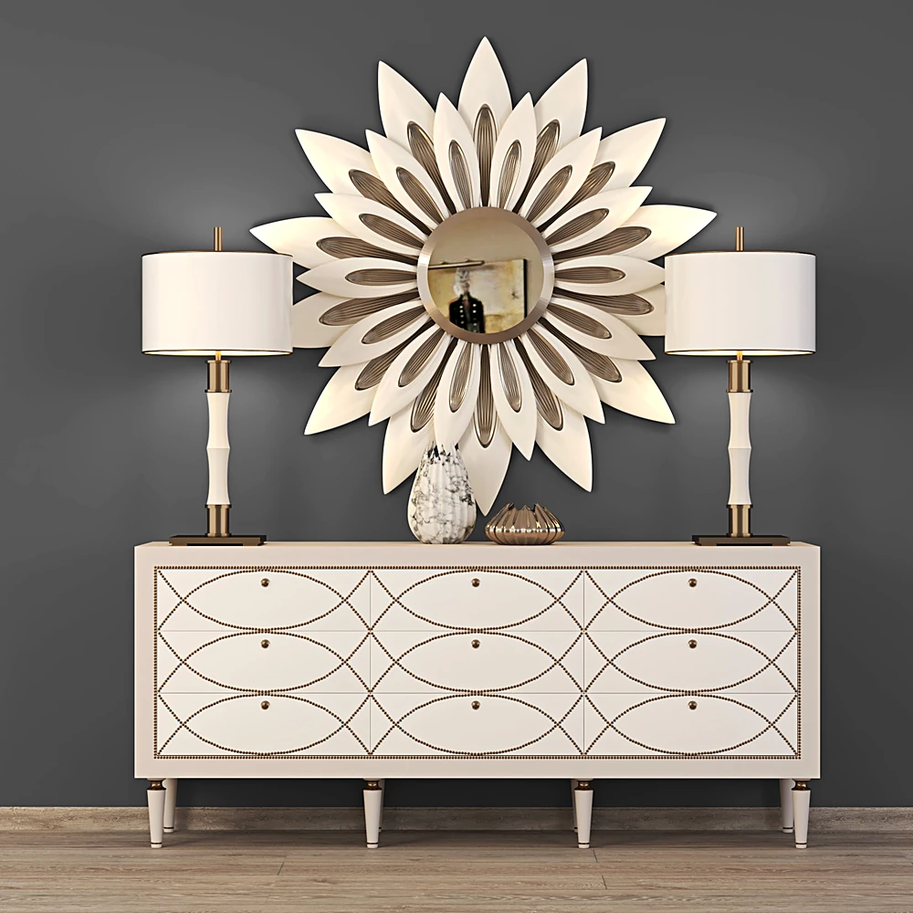 Chest of Drawers with Decorative Stud Pattern