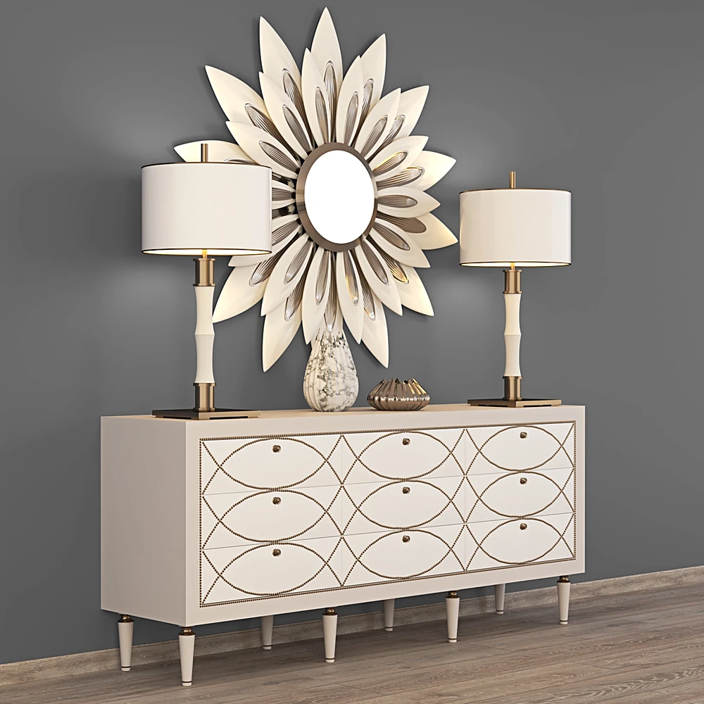 Chest of Drawers with Decorative Stud Pattern (2)