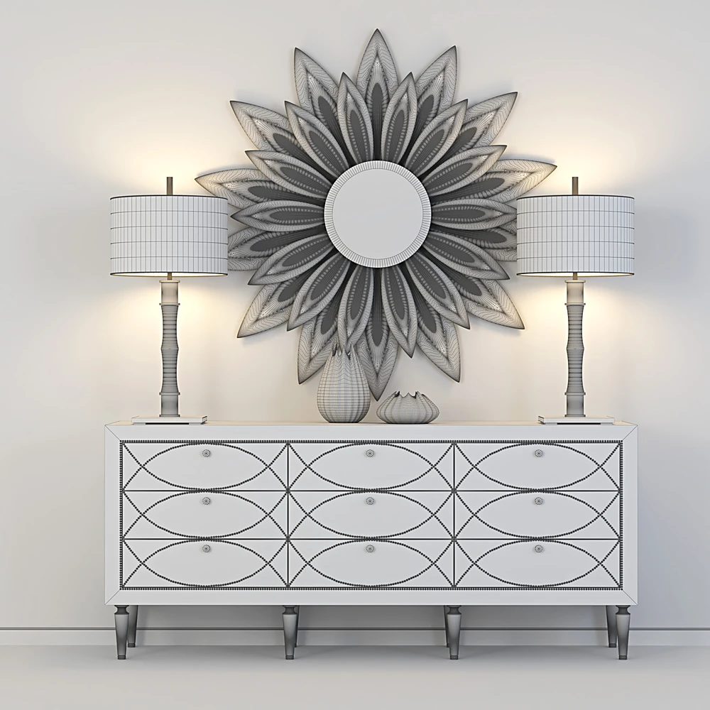 Chest of Drawers with Decorative Stud Pattern (3)
