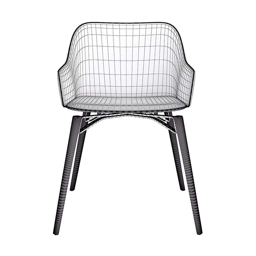 Chair with armrests Iki PW FG 333.06 by Frag (3)