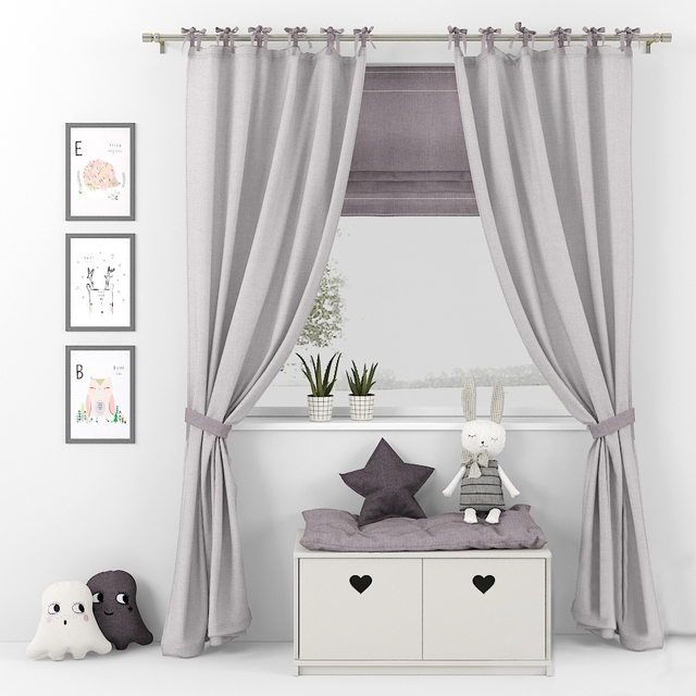 Curtain / Decorative set 1