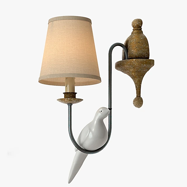Wall light with Eclectic Bird Design