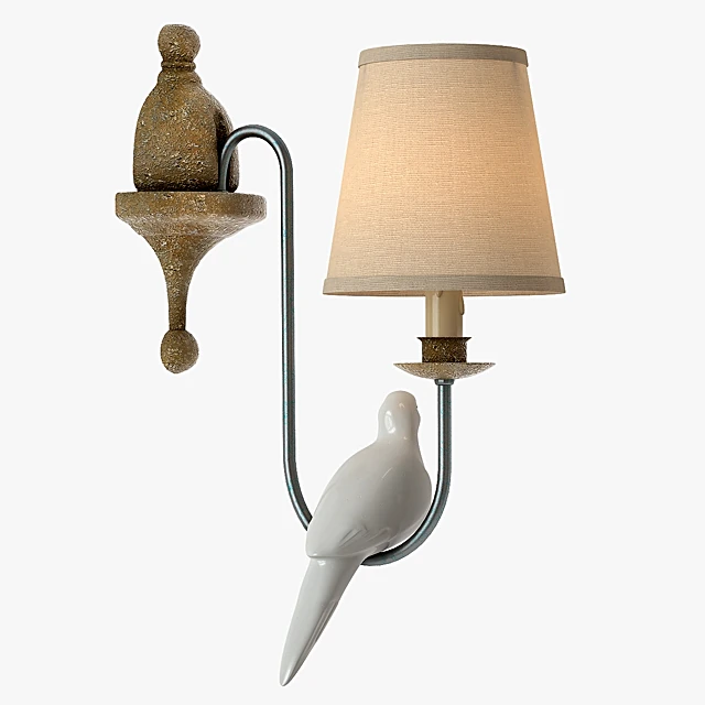 Wall light with Eclectic Bird Design (2)