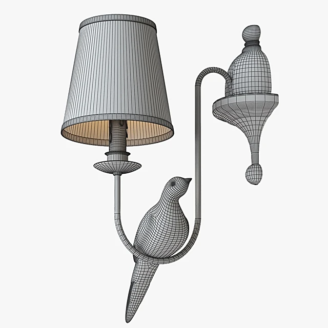 Wall light with Eclectic Bird Design (3)