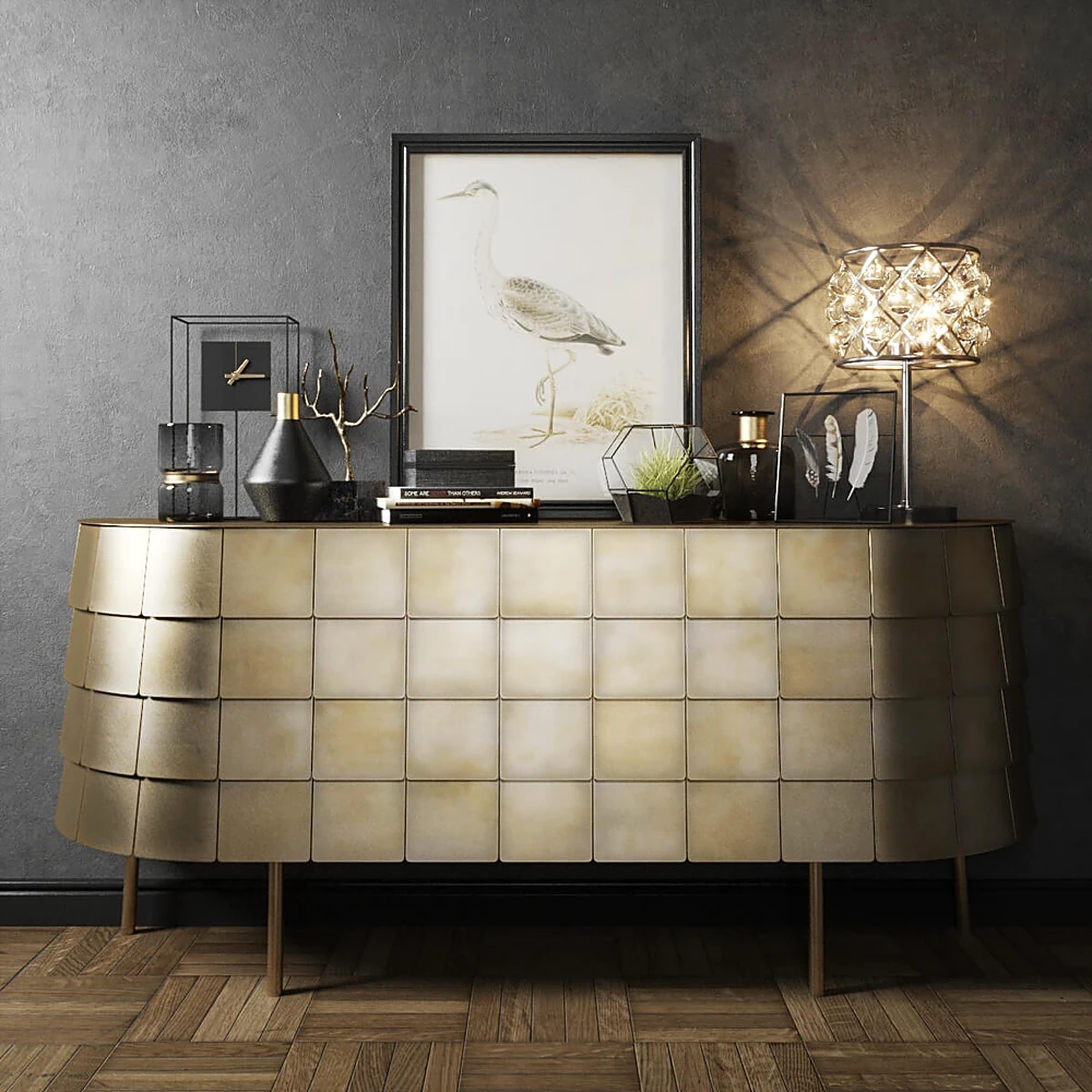 Sideboard & Chest of Drawer / Decorative set 1