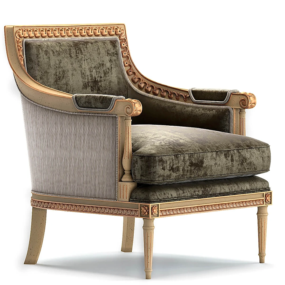 Armchair classic upholstery by Baker