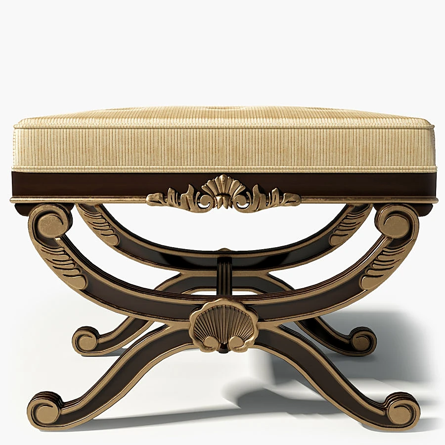 Footstool 3919B French by Century furniture