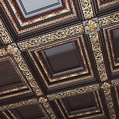 Wooden ceiling. Caissons - Download the 3D Model (17127) | zeelproject.com