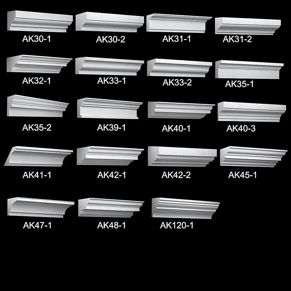 Decorative Plaster Eaves Collection AK 30-AK120 by Aria