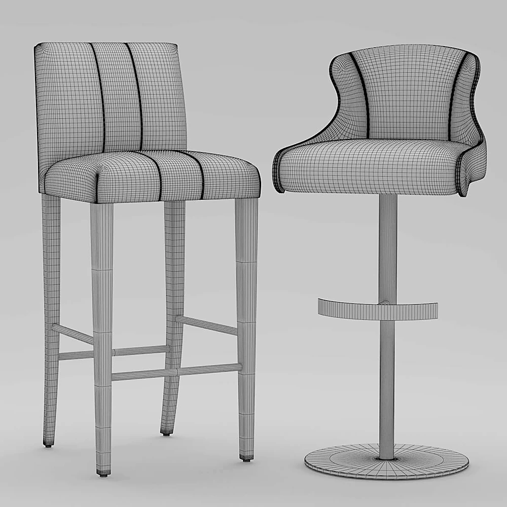 Bar Stool Set Tabouret Carioca Steeple by Roche Bobois (2)
