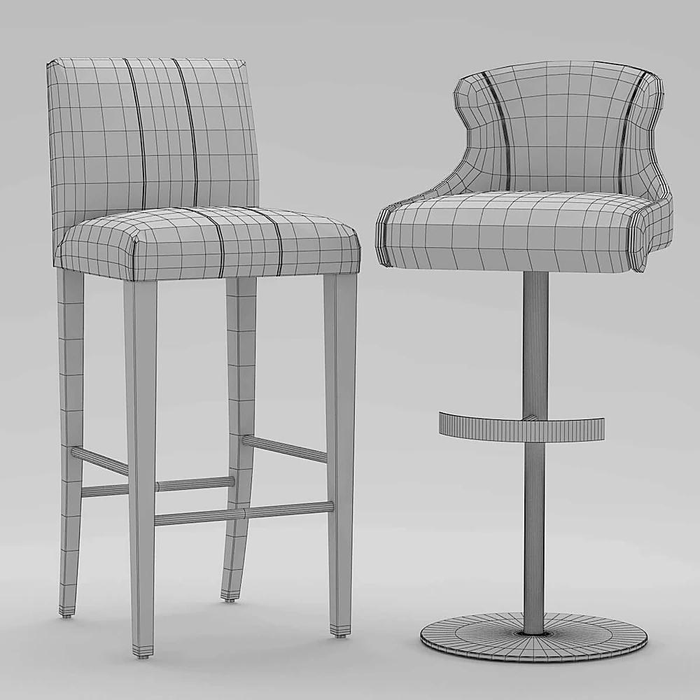 Bar Stool Set Tabouret Carioca Steeple by Roche Bobois (3)