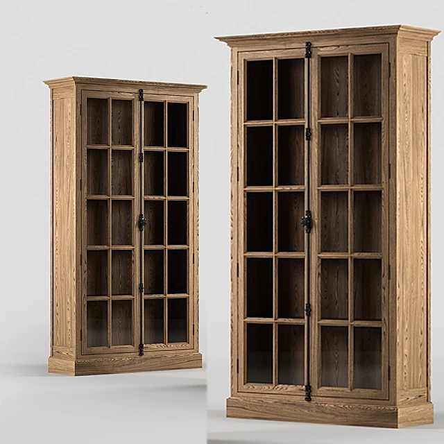 Display Cabinet with Glass Panelled Doors