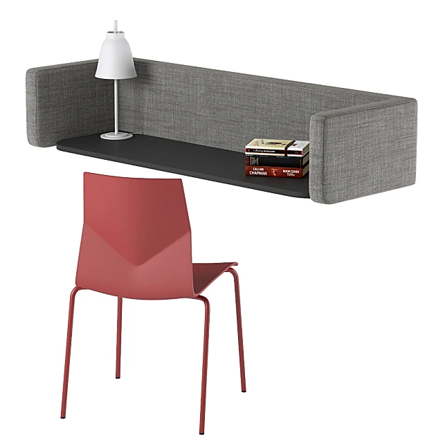 Desk and Chair Set FourUs Wall Pod by Four Design