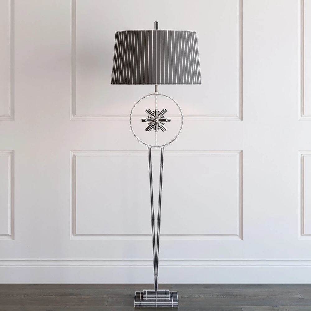 Floor lamp with Encircled Quartz Crystal Star (2)