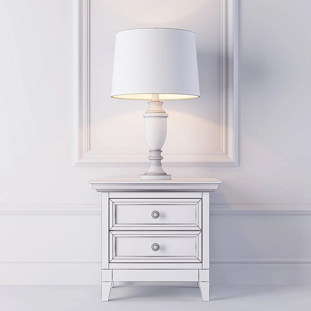 Sideboard & Chest of Drawer / Table lamp 2