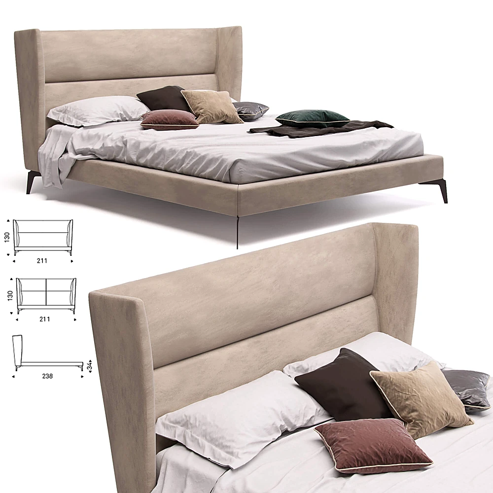Bed Ludovic by Cattelan Italia