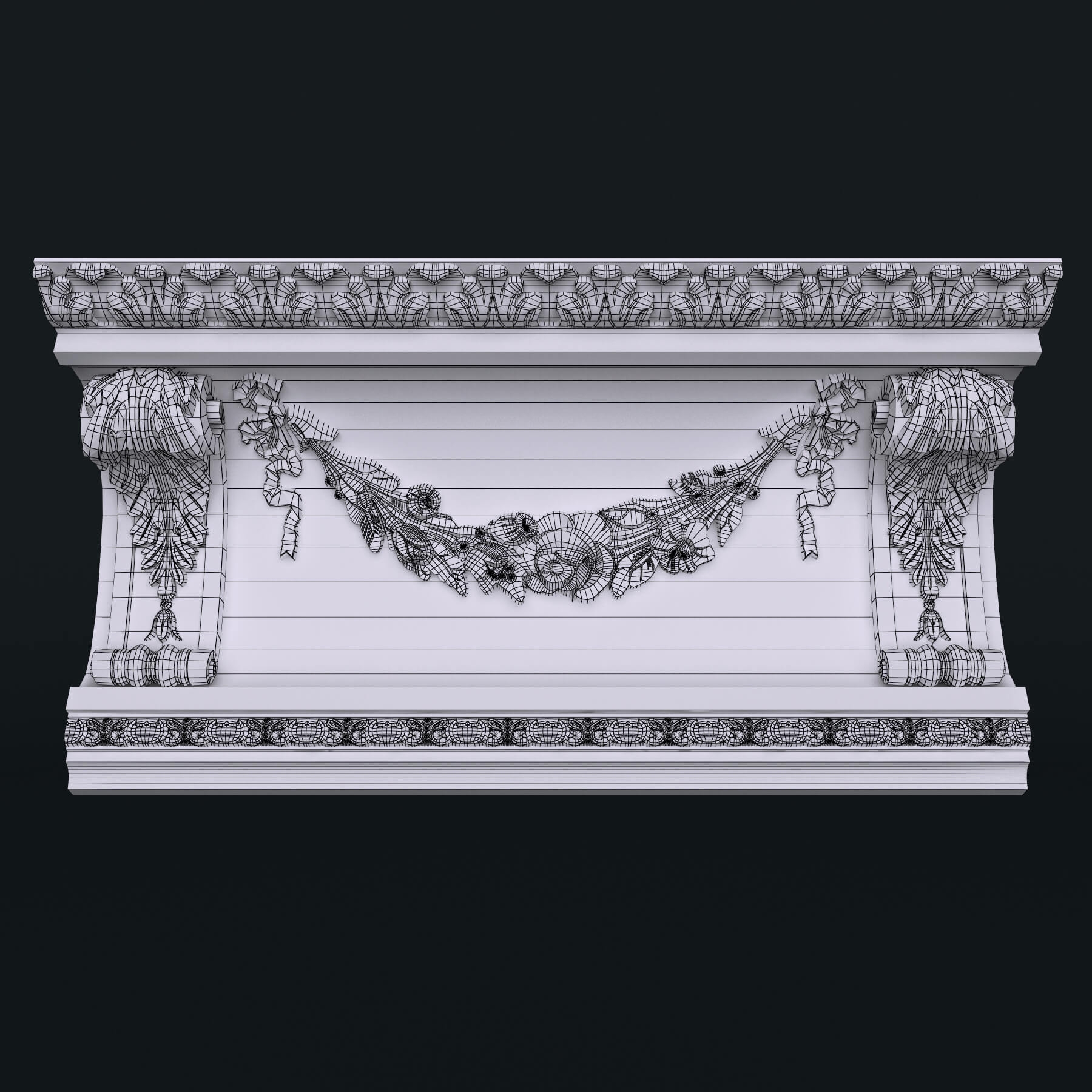 Ceiling cornices download 3d model