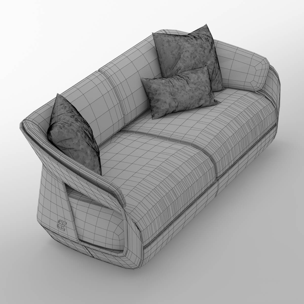 Bugatti Home Royal sofa download 3d model