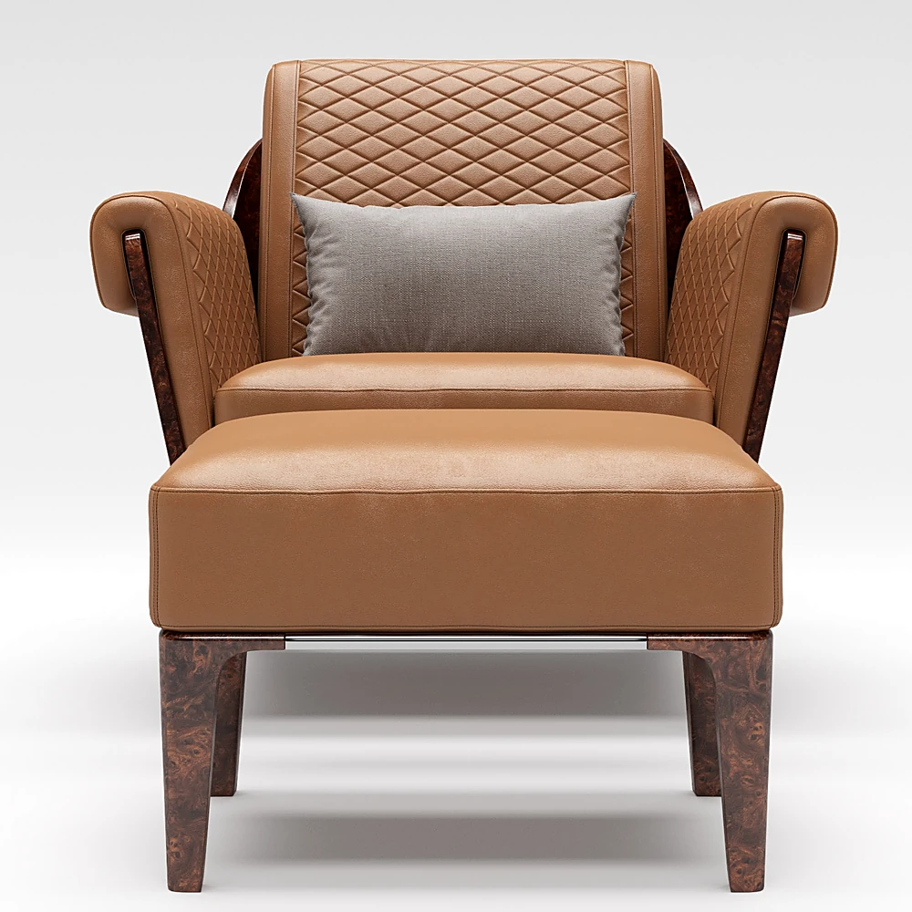 Armchair and Ottoman Set Sherwood by Bentley Home (4)