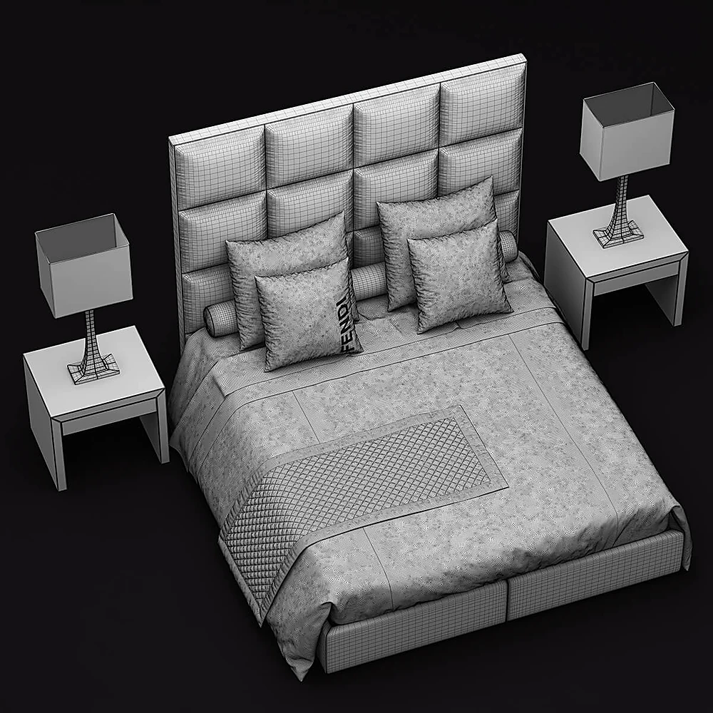 Bed Diamante by Fendi Casa (5)