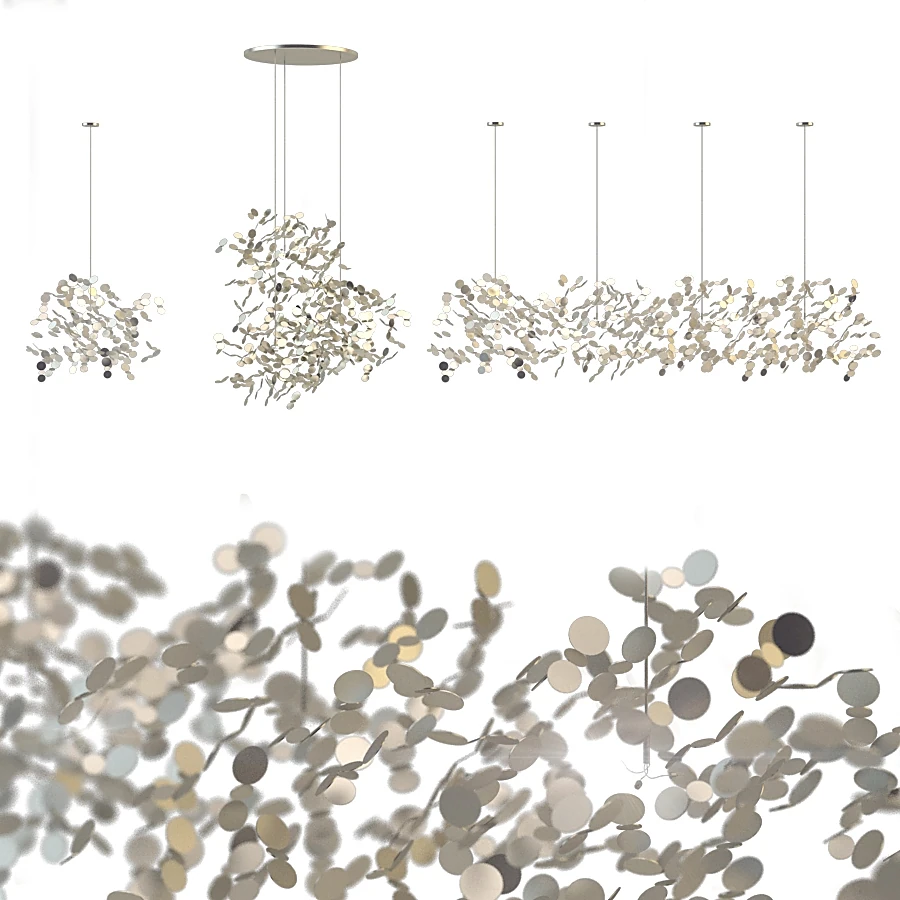 Chandelier Silver Cloud N90S N91S N92S by Argent