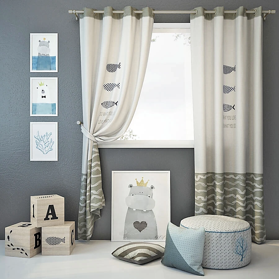 Curtain / Decorative set 1