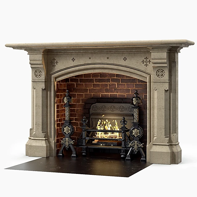 Fireplace Gothic Yorkstone by Westland London