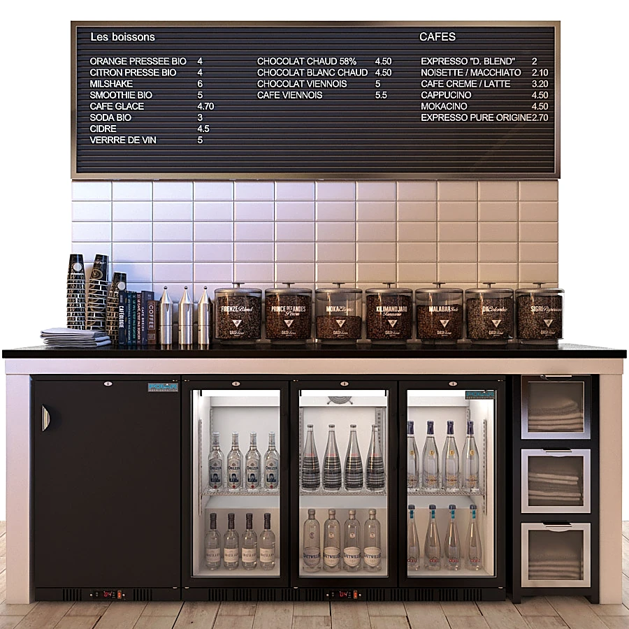 Back Bar Cooler GH132 and GL104 by Polar