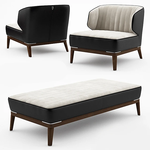 Armchair and Bench Blondie by Visionnaire Home Philosophy