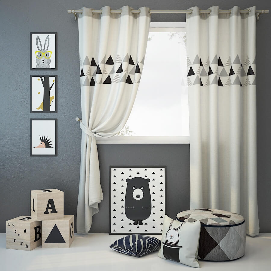 Curtain / Decorative set 1