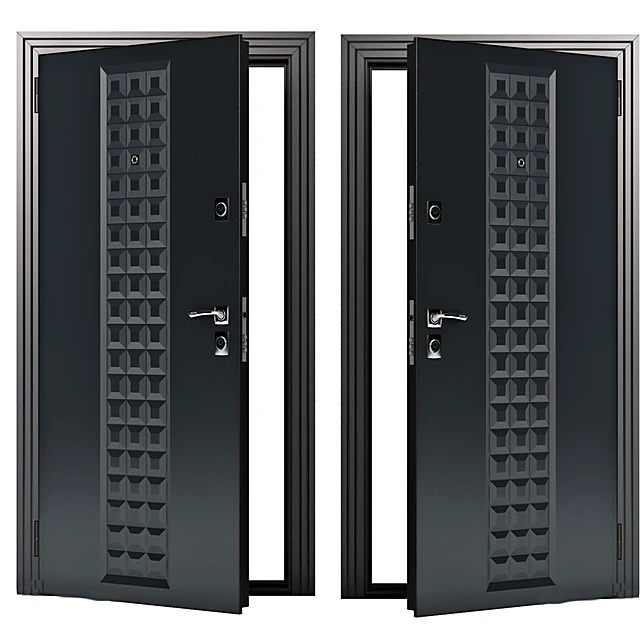 Entrance doors with Geometric Panel