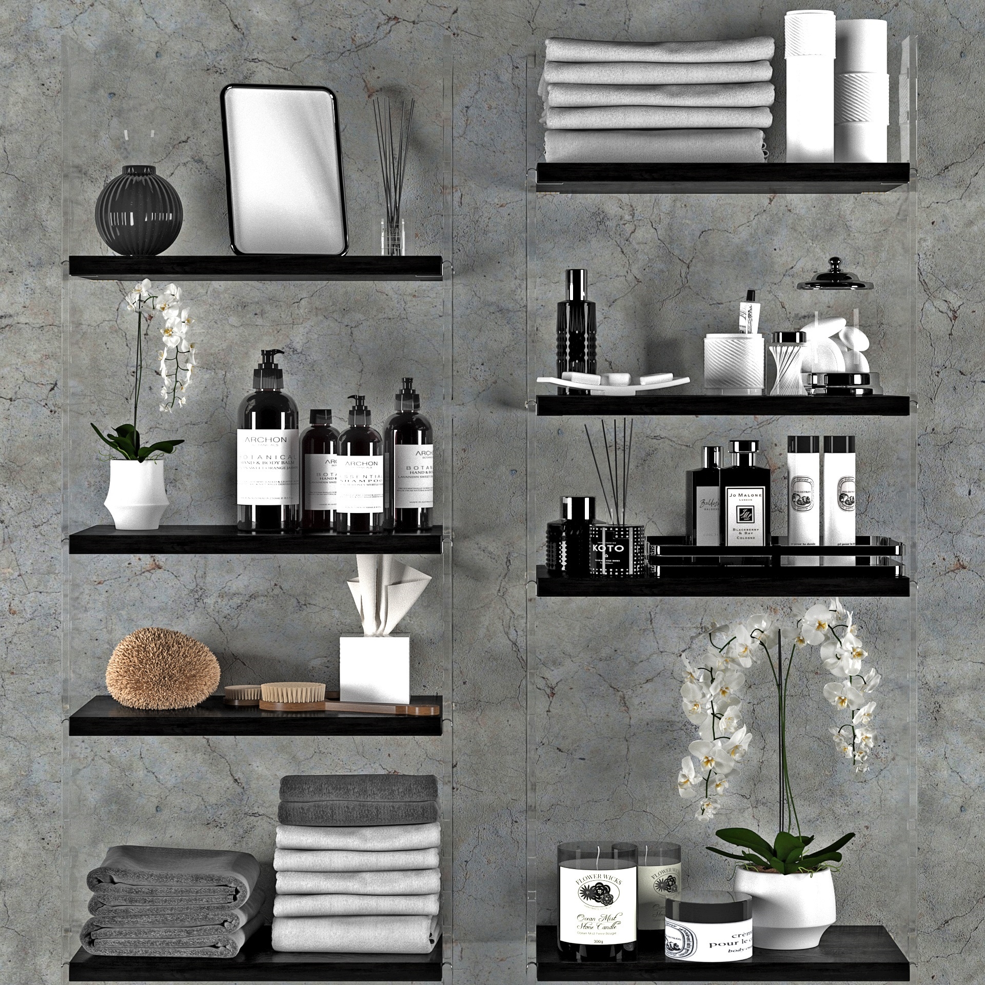 Decorative set / Bathroom accessories 1