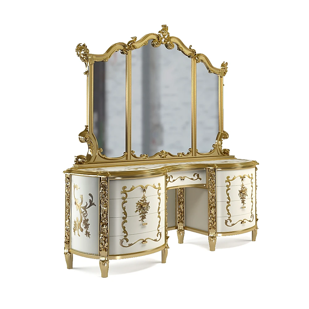 Dressing Table with Mirror Amanda by Meroni Francesco