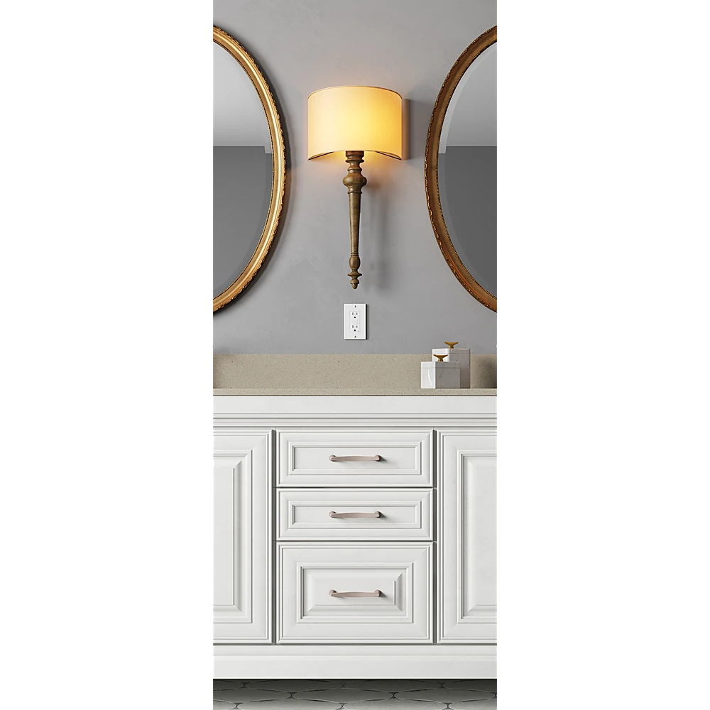 Double Bathroom Vanity with Classic White Finish (3)
