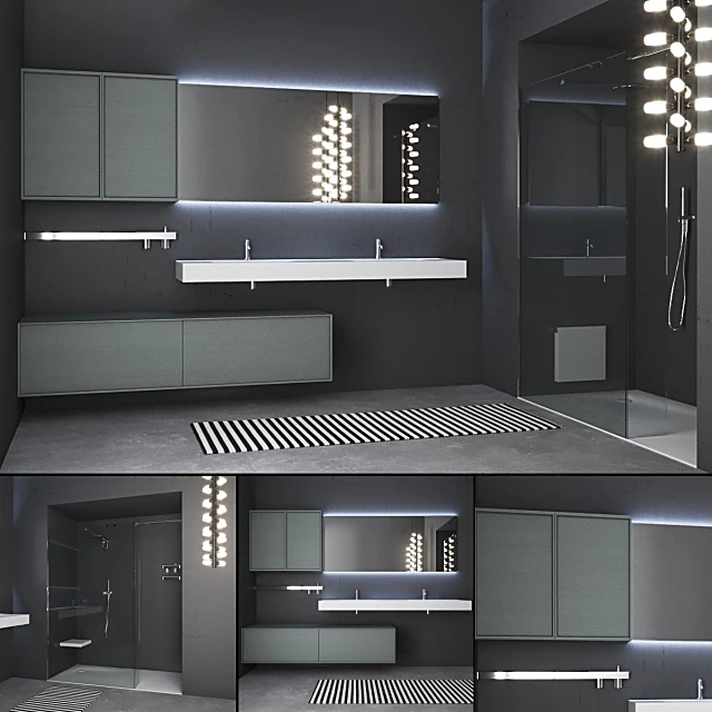 Modern Bathroom Furniture Set Planeta
