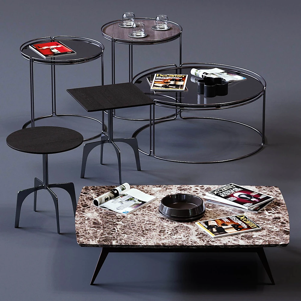 Coffee Tables Set 03 by Ditre Italia