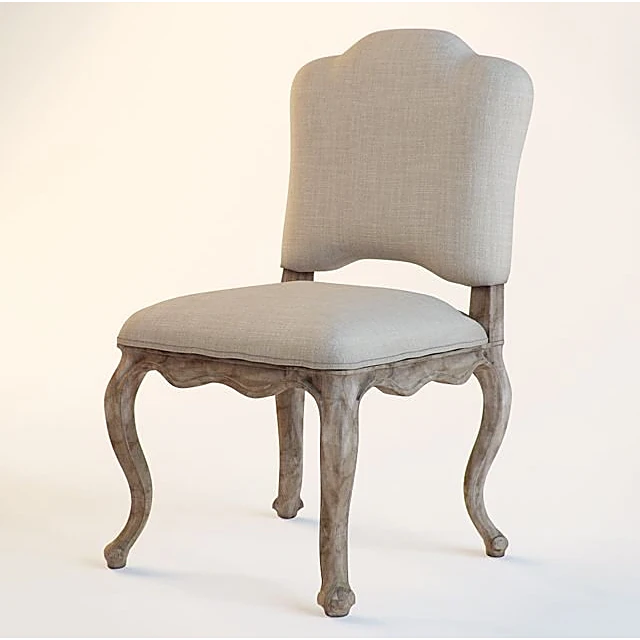 Dining chair Devonshire With Lion Off White Linen by Eichholtz