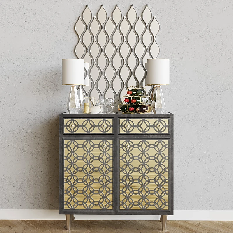 Sideboard & Chest of Drawer / Decorative set 1