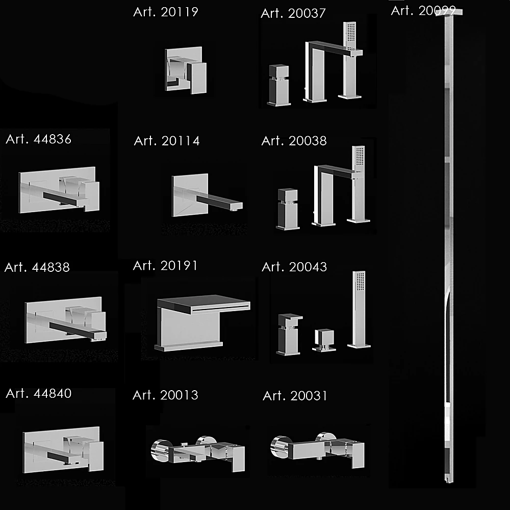 Bathroom faucet Rettangolo 1 by Gessi