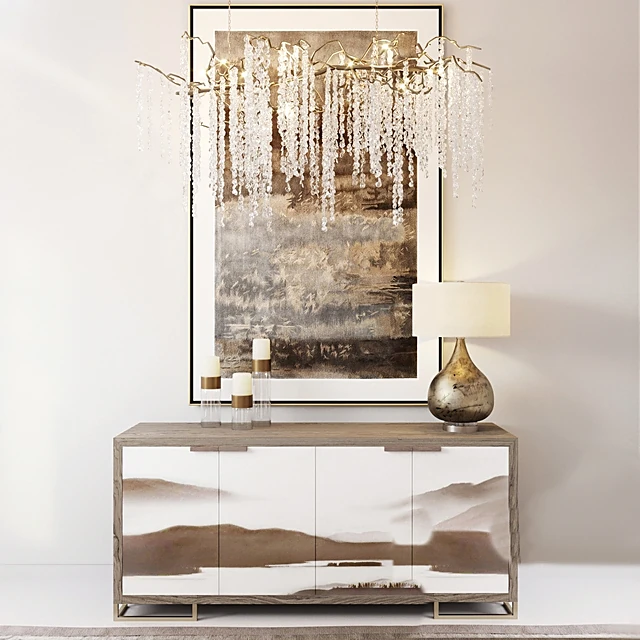 Sideboard & Chest of Drawer / Decorative set 1