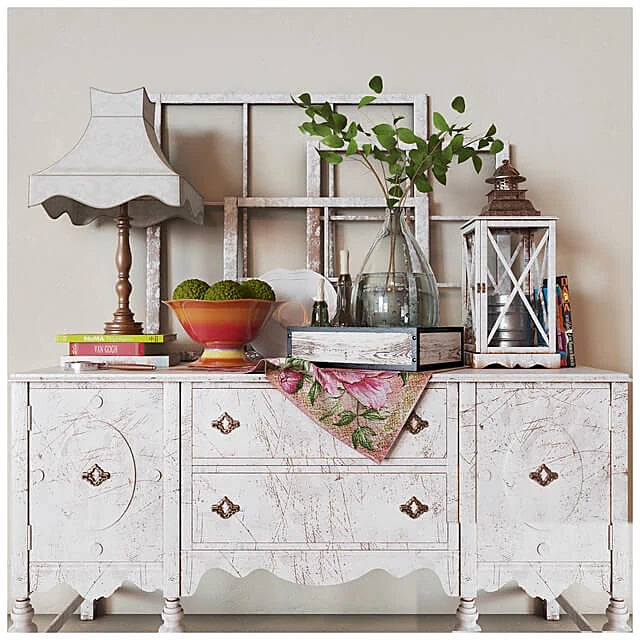 Sideboard & Chest of Drawer / Decorative set 1