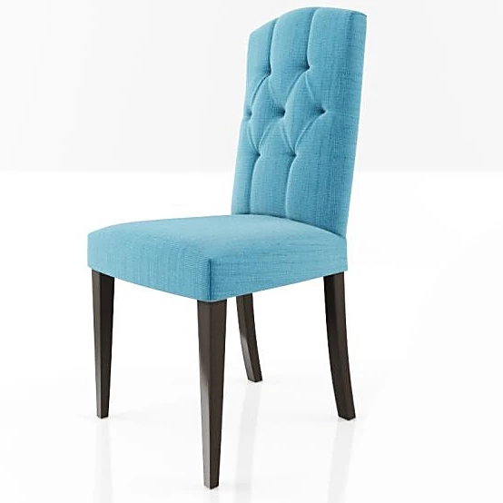 Dining Chair with Tufted Backrest